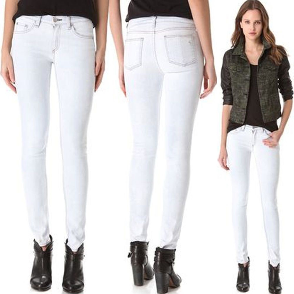 Rag & Bone + Intermix Acid Washed Skinny Jeans